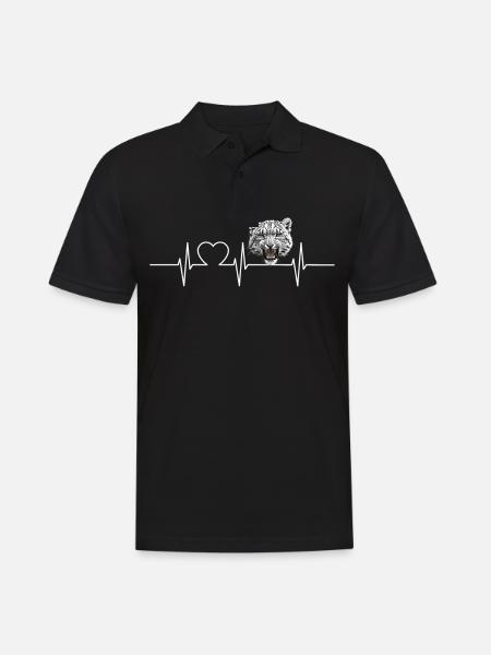 Snow Leopard Schneeleoparden Schneeleopard - Men's Polo Shirt - black