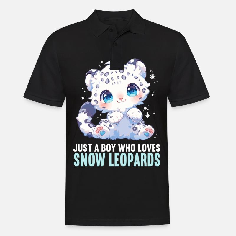 Snow Leopard Schneeleoparden Schneeleopard - Men's Polo Shirt - black