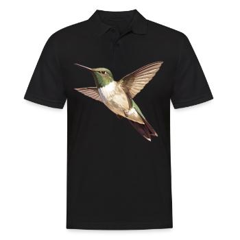 Hummingbird Kolibris Kolibri - Männer Poloshirt - Schwarz - Vorne - Kai (181cm)