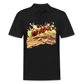 Ant ants ant - Men's Polo Shirt - black - Front - Kai (181cm)