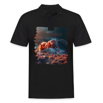 Ant ants ant - Men's Polo Shirt - black - Front - Kai (181cm)
