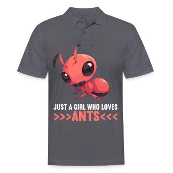 Ant Ameisen Ameise - Männer Poloshirt - Anthrazit - Vorne - Nico (186cm)
