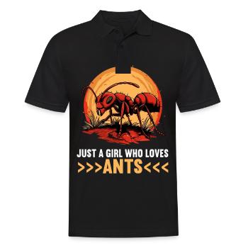 Ant ants ant - Men's Polo Shirt - black - Front - Kai (181cm)