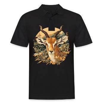 Antilope antilope antilope ouverte - Polo Homme - noir - Devant - Kai (181cm)