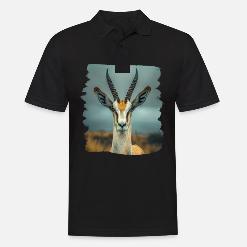Antelope Antilopen Antilope - Männer Poloshirt - Schwarz