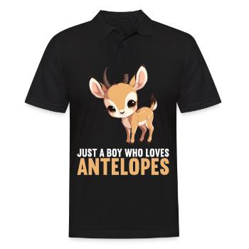 Antilope antilope antilope ouverte - Polo Homme - noir - Devant - Kai (181cm)