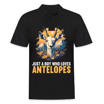 Antilope Antilope ouverte - Polo Homme - noir - Devant - Kai (181cm)