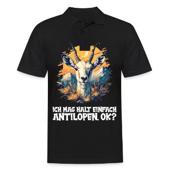 Antilope Antilope ouverte - Polo Homme - noir - Devant - Kai (181cm)