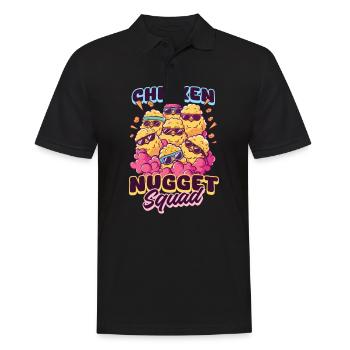 Chicken Nugget Chicken Nugget Squad - Männer Poloshirt - Schwarz - Vorne - Kai (181cm)