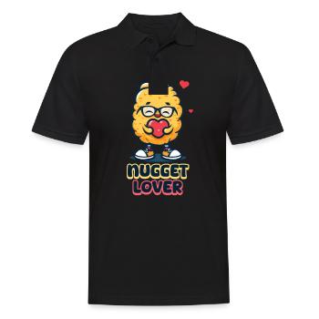 Chicken Nugget Nugget Liebhaber - Männer Poloshirt - Schwarz - Vorne - Kai (181cm)
