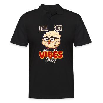 Nur Chicken Nugget Nugget Vibes - Männer Poloshirt - Schwarz - Vorne - Kai (181cm)