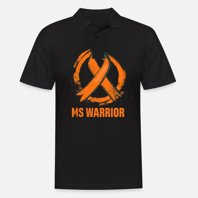 MS Awareness Ms Warrior - Men's Polo Shirt - black