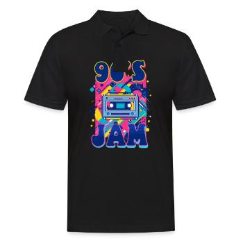 90s R&B 90'S Jam - Polo Homme - noir - Devant - Kai (181cm)