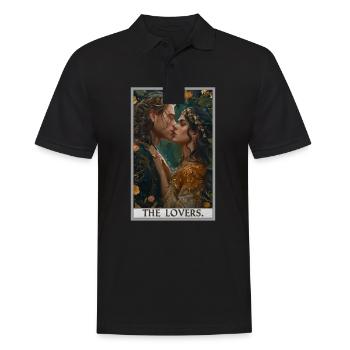 Tarot Cards Tarot Card The Lovers The Lovers - Men's Polo Shirt - black - Front - Kai (181cm)