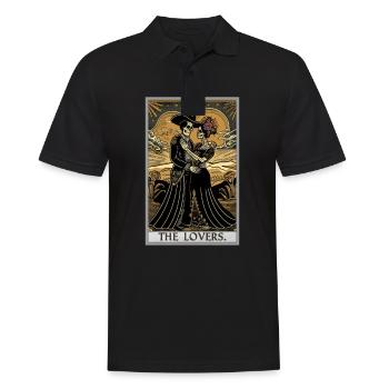 Tarot Cards Tarot Card The Lovers The Lovers - Men's Polo Shirt - black - Front - Kai (181cm)