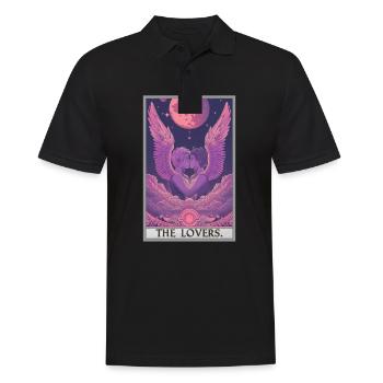 Tarot Cards Tarot Card The Lovers The Lovers - Men's Polo Shirt - black - Front - Kai (181cm)