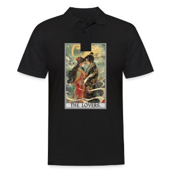 Tarot Cards Tarot Card The Lovers The Lovers - Men's Polo Shirt - black - Front - Kai (181cm)