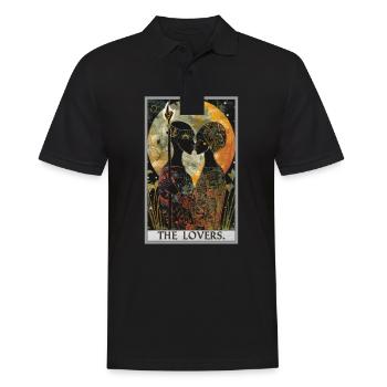 Tarot Cards Tarot Card The Lovers The Lovers - Men's Polo Shirt - black - Front - Kai (181cm)