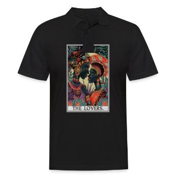 Tarot Cards Tarot Card The Lovers The Lovers - Men's Polo Shirt - black - Front - Kai (181cm)