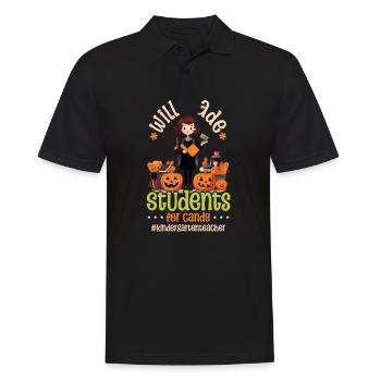 Kindergarten Teacher Trade Students For Candy - Men's Polo Shirt - black - Front - Kai (181cm)