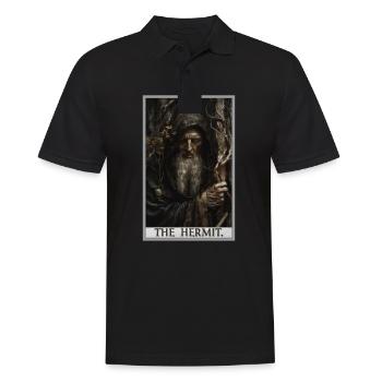 Cartes de tarot Carte de tarot L’Ermite L’Ermite - Polo Homme - noir - Devant - Kai (181cm)