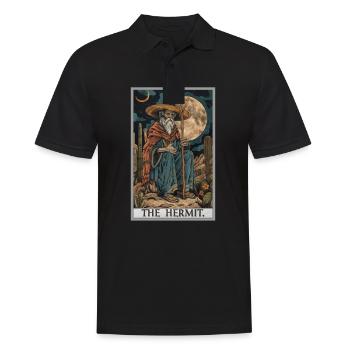 Cartes de tarot Carte de tarot L’Ermite L’Ermite - Polo Homme - noir - Devant - Kai (181cm)