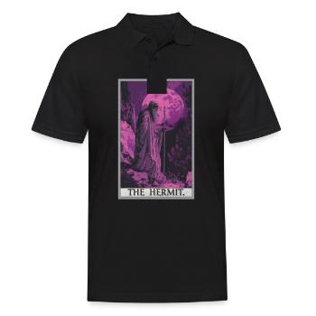 Cartes de tarot Carte de tarot L’Ermite L’Ermite - Polo Homme - noir - Devant - Kai (181cm)