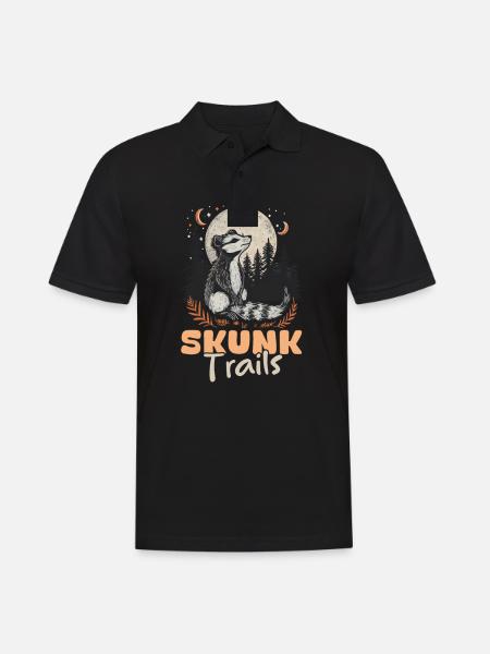 Skunk Skunk Trails - Men's Polo Shirt - black