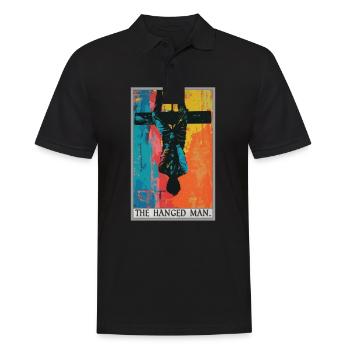 Carte de tarot Carte de tarot Le pendu - Polo Homme - noir - Devant - Kai (181cm)