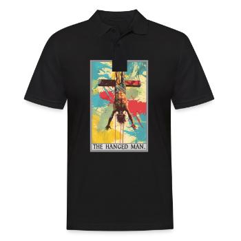 Carte de tarot Carte de tarot Le pendu - Polo Homme - noir - Devant - Kai (181cm)