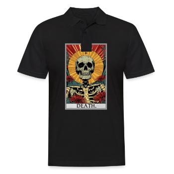 Tarot Card Tarot Card Death - Men's Polo Shirt - black - Front - Kai (181cm)