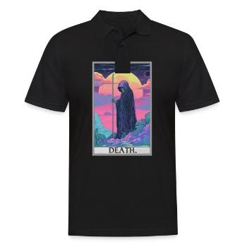 Tarot Card Tarot Card Death - Men's Polo Shirt - black - Front - Kai (181cm)