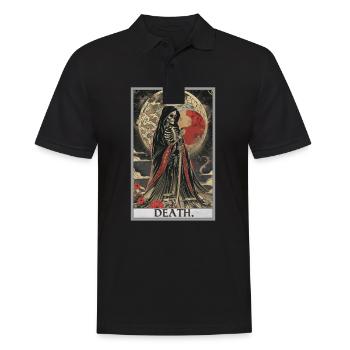 Tarot Card Tarot Card Death - Men's Polo Shirt - black - Front - Kai (181cm)