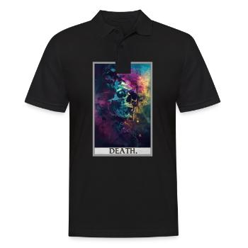 Tarot Card Tarot Card Death - Men's Polo Shirt - black - Front - Kai (181cm)