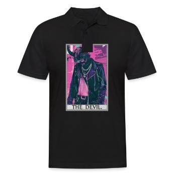 Tarot Cards Tarot Card The Devil The Devil - Men's Polo Shirt - black - Front - Kai (181cm)