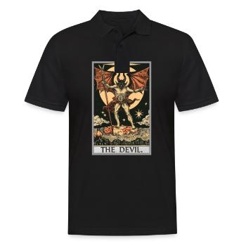 Tarot Cards Tarot Card The Devil The Devil - Men's Polo Shirt - black - Front - Kai (181cm)