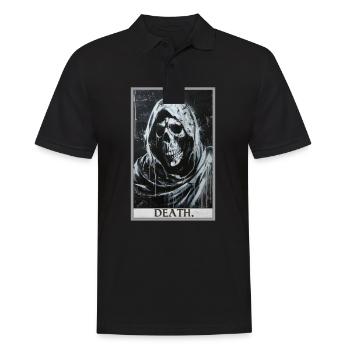 Tarot Card Tarot Card Death - Men's Polo Shirt - black - Front - Kai (181cm)