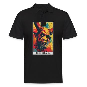 Tarot Cards Tarot Card The Devil The Devil - Men's Polo Shirt - black - Front - Kai (181cm)