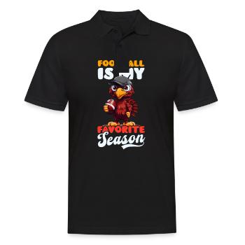 Thanksgiving Football Saison préférée de football - Polo Homme - noir - Devant - Kai (181cm)