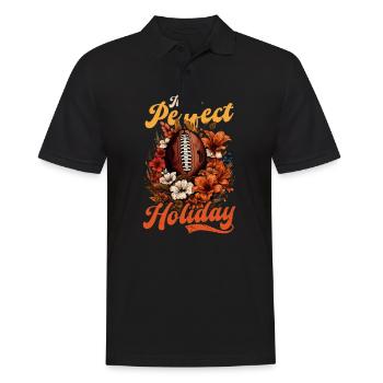 Thanksgiving Football : les vacances parfaites - Polo Homme - noir - Devant - Kai (181cm)
