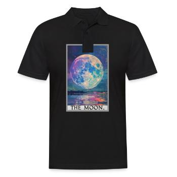 Tarot Cards Tarot Card The Moon The Moon - Men's Polo Shirt - black - Front - Kai (181cm)