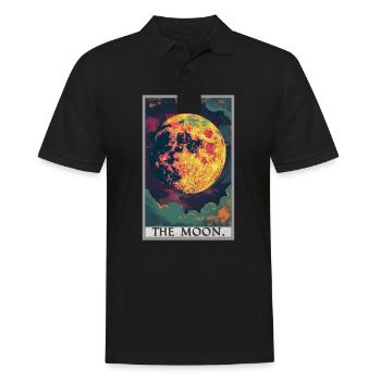 Tarot Cards Tarot Card The Moon The Moon - Men's Polo Shirt - black - Front - Kai (181cm)