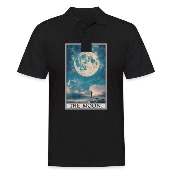 Tarot Cards Tarot Card The Moon The Moon - Men's Polo Shirt - black - Front - Kai (181cm)
