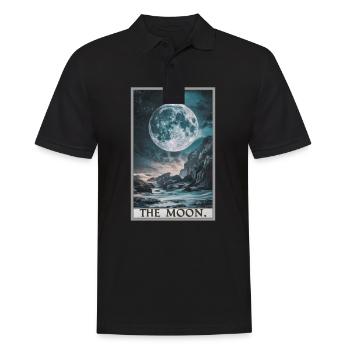 Tarot Cards Tarot Card The Moon The Moon - Men's Polo Shirt - black - Front - Kai (181cm)