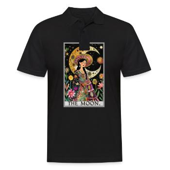 Tarot Cards Tarot Card The Moon The Moon - Men's Polo Shirt - black - Front - Kai (181cm)