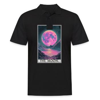 Tarot Cards Tarot Card The Moon The Moon - Men's Polo Shirt - black - Front - Kai (181cm)