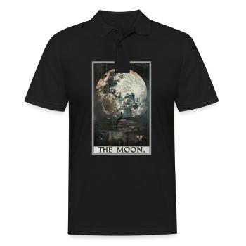 Tarot Cards Tarot Card The Moon The Moon - Men's Polo Shirt - black - Front - Kai (181cm)