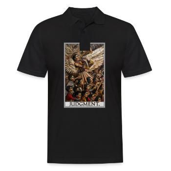 Tarotkarten Tarotkarte 20 Judgment Gericht - Männer Poloshirt - Schwarz - Vorne - Kai (181cm)