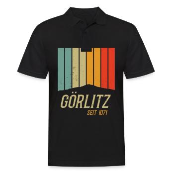 Stadt Görlitz seit 1071 - Männer Poloshirt - Schwarz - Vorne - Kai (181cm)