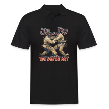 Jiu Jitsu Jiu Jitsu : l’art doux - Polo Homme - noir - Devant - Kai (181cm)